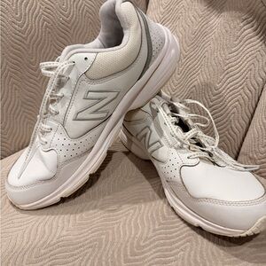 New Balance White and Gray Athletic Shoes